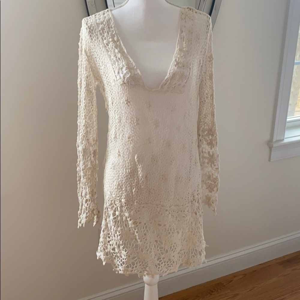 Crochet bathing suit cover up